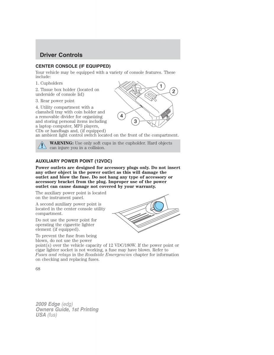 Forde Edge I owners manual / page 68