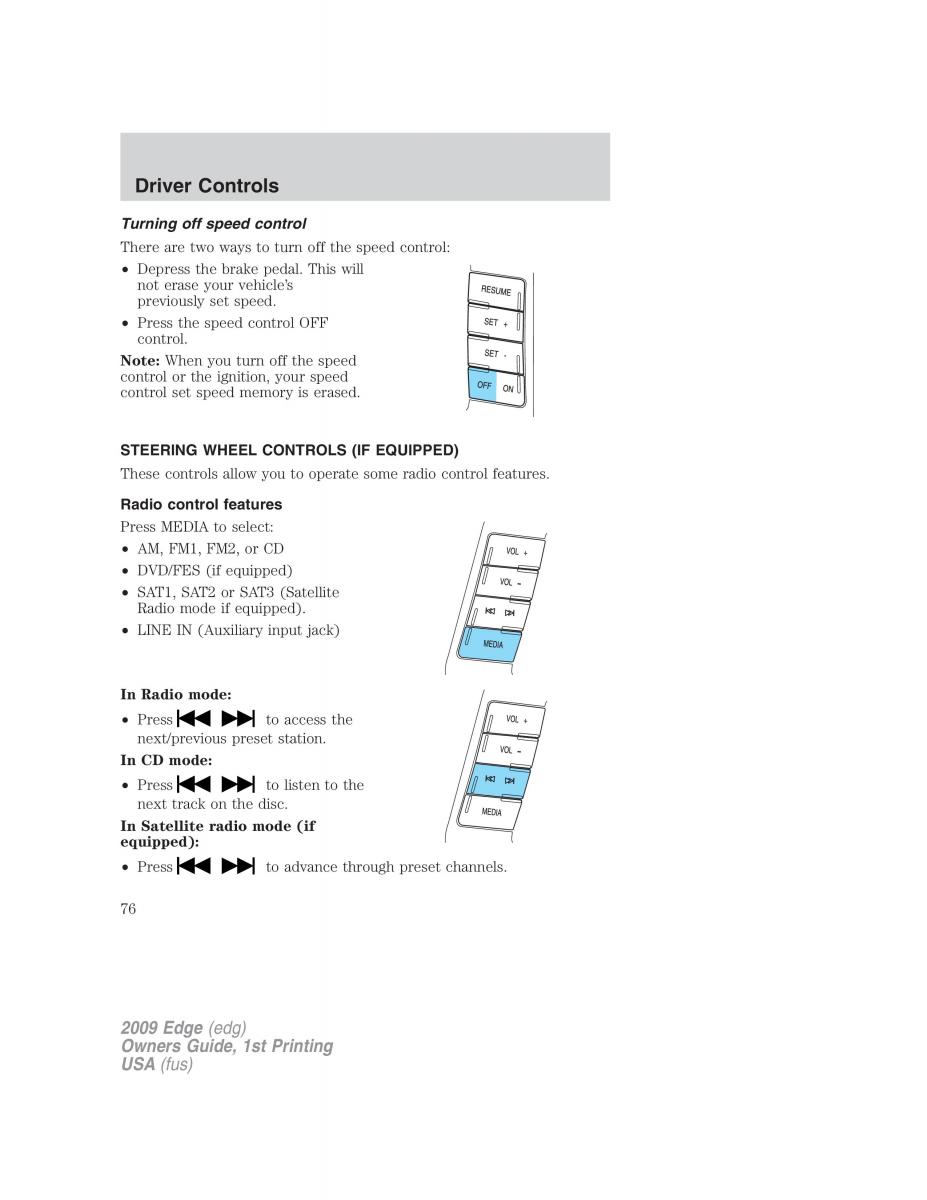 Forde Edge I owners manual / page 76