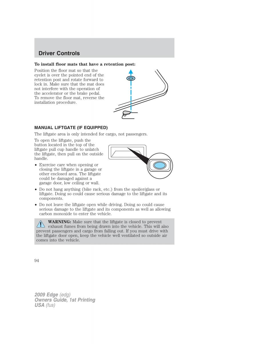 Forde Edge I owners manual / page 94