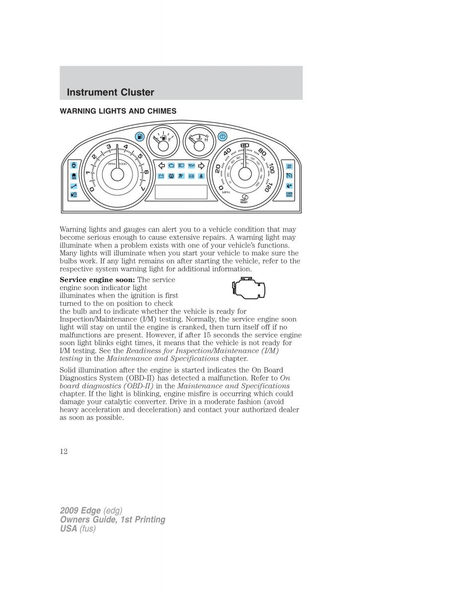 Forde Edge I owners manual / page 12