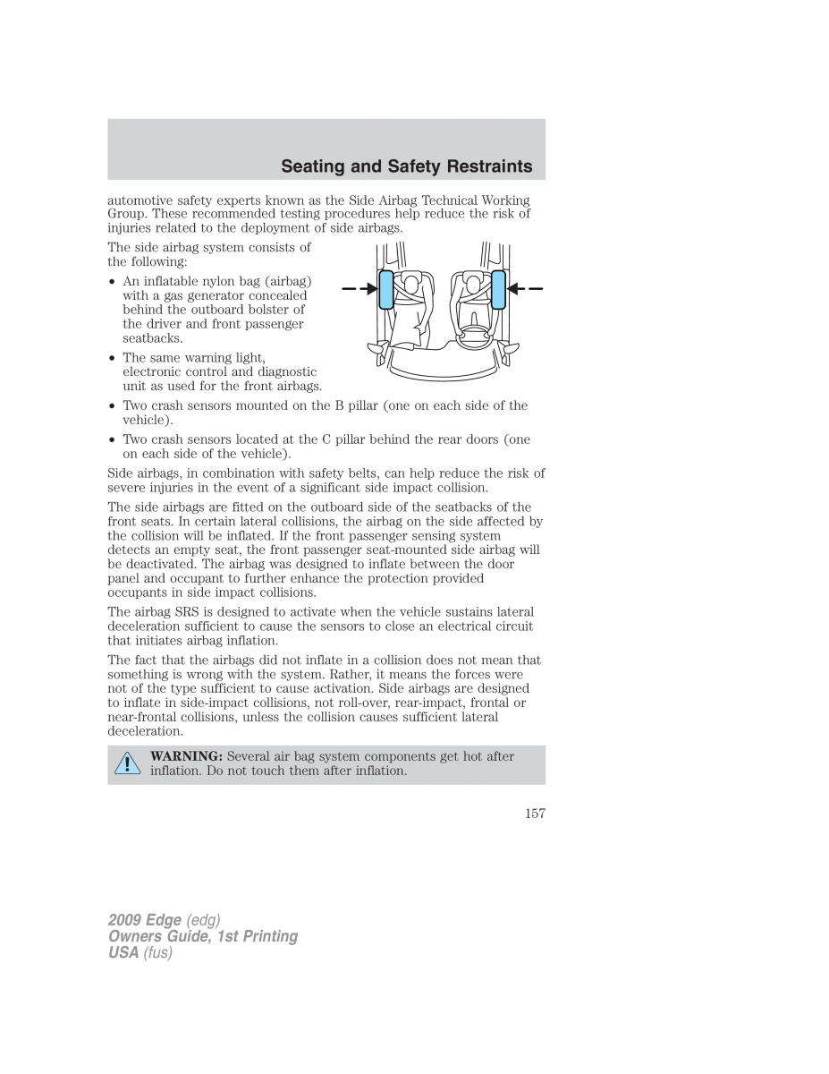 Forde Edge I owners manual / page 157