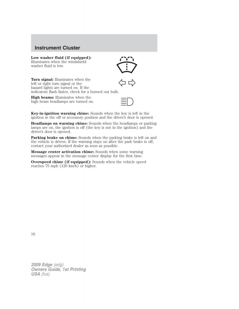 Forde Edge I owners manual / page 16