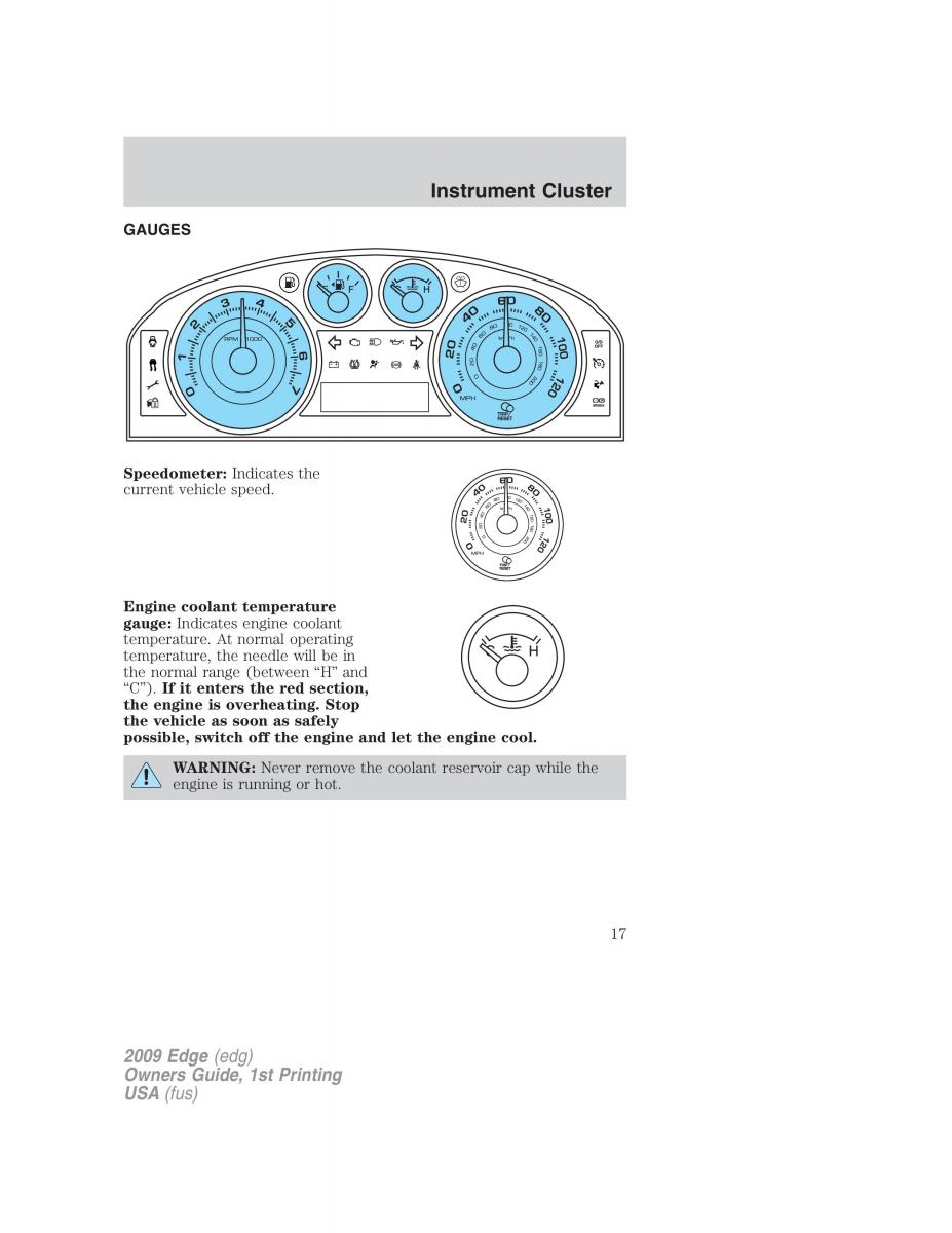 Forde Edge I owners manual / page 17