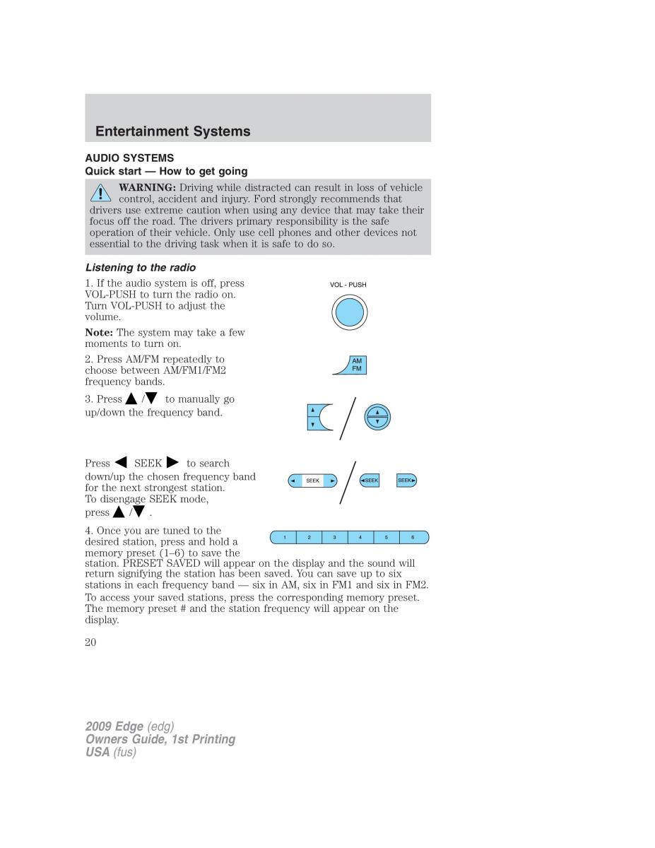 Forde Edge I owners manual / page 20