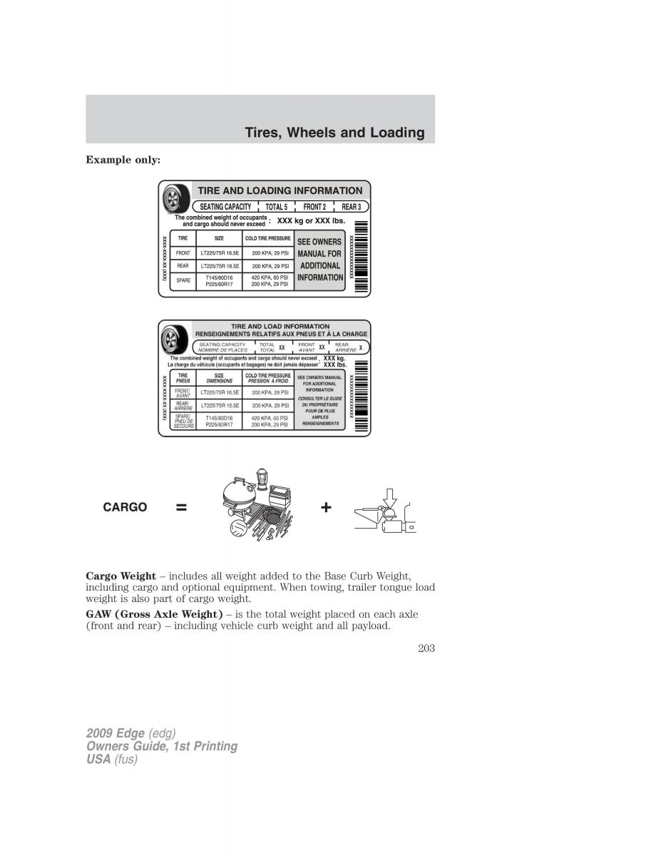 Forde Edge I owners manual / page 203