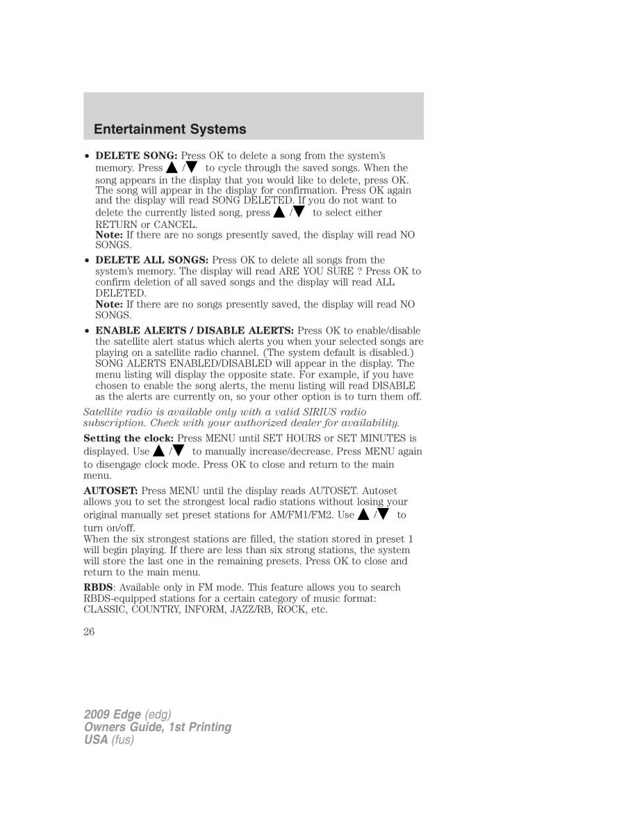 Forde Edge I owners manual / page 26