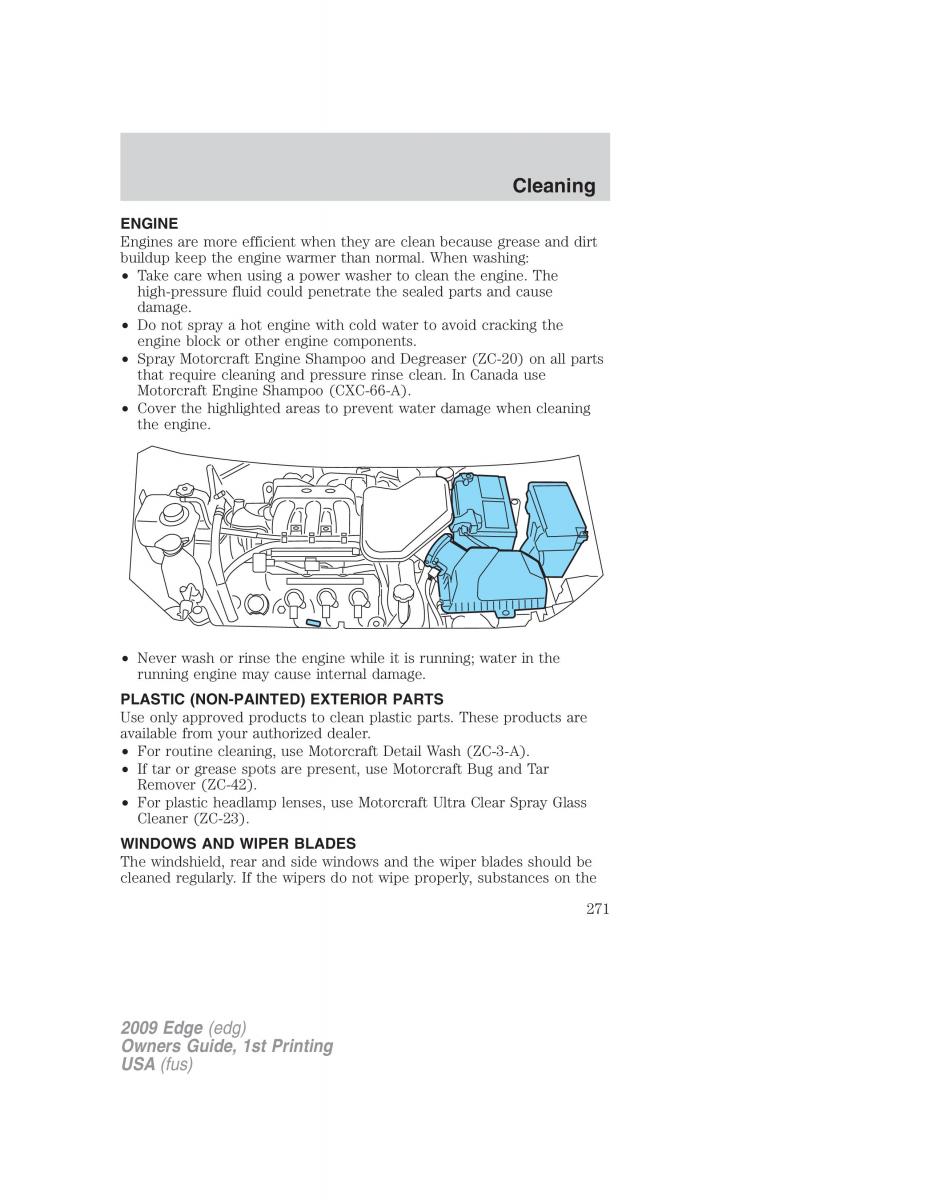 Forde Edge I owners manual / page 271