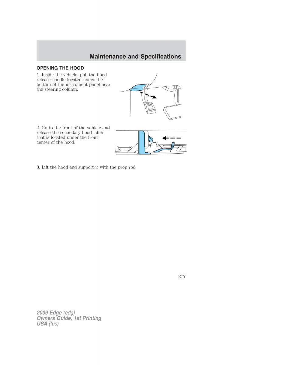 Forde Edge I owners manual / page 277