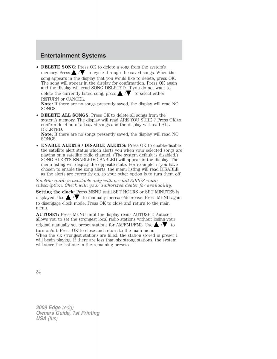 Forde Edge I owners manual / page 34