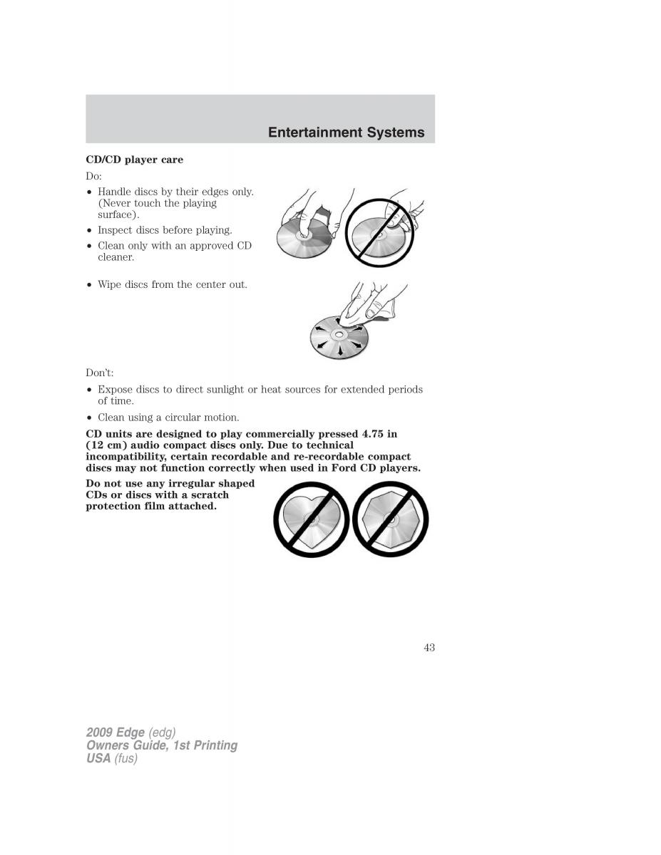 Forde Edge I owners manual / page 43