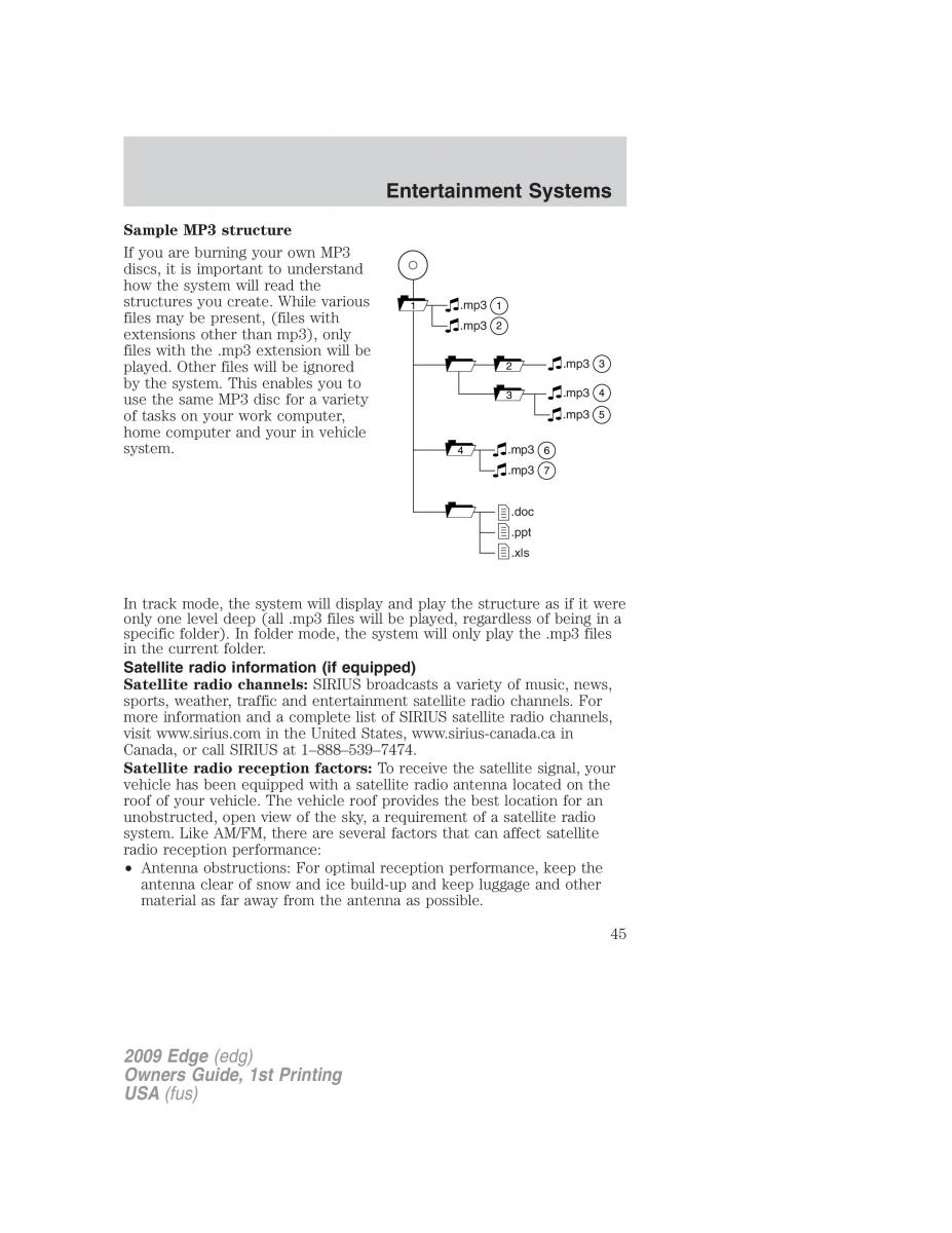 Forde Edge I owners manual / page 45