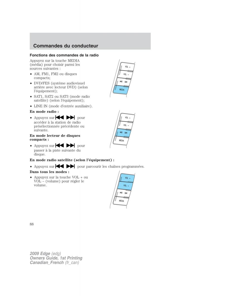 Forde Edge I manuel du proprietaire / page 88