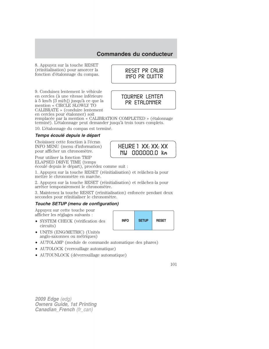 Forde Edge I manuel du proprietaire / page 101