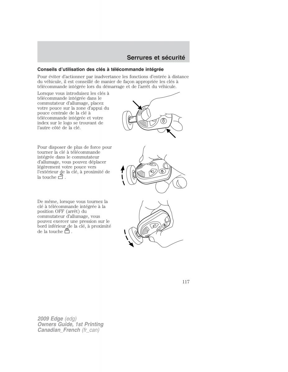 Forde Edge I manuel du proprietaire / page 117