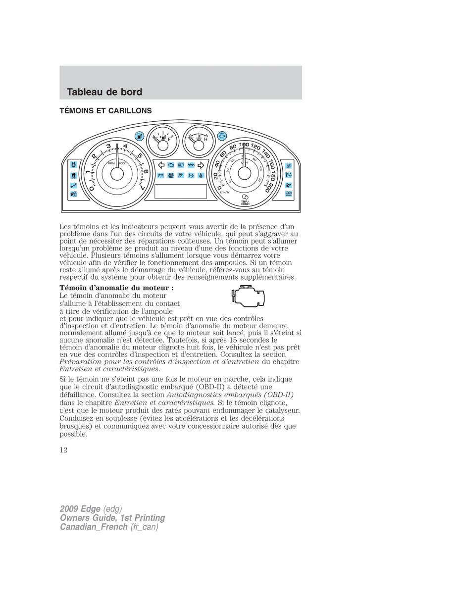 Forde Edge I manuel du proprietaire / page 12