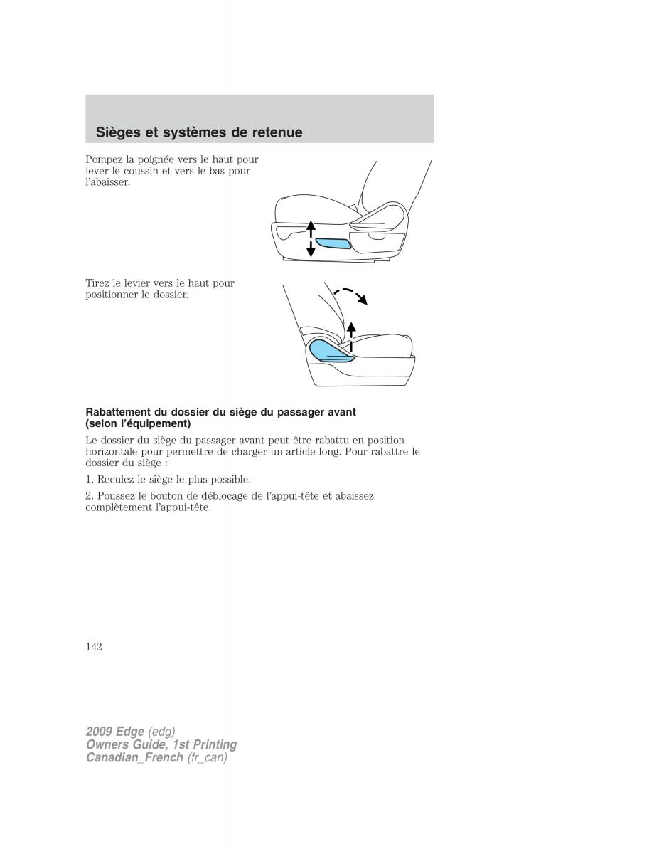 Forde Edge I manuel du proprietaire / page 142