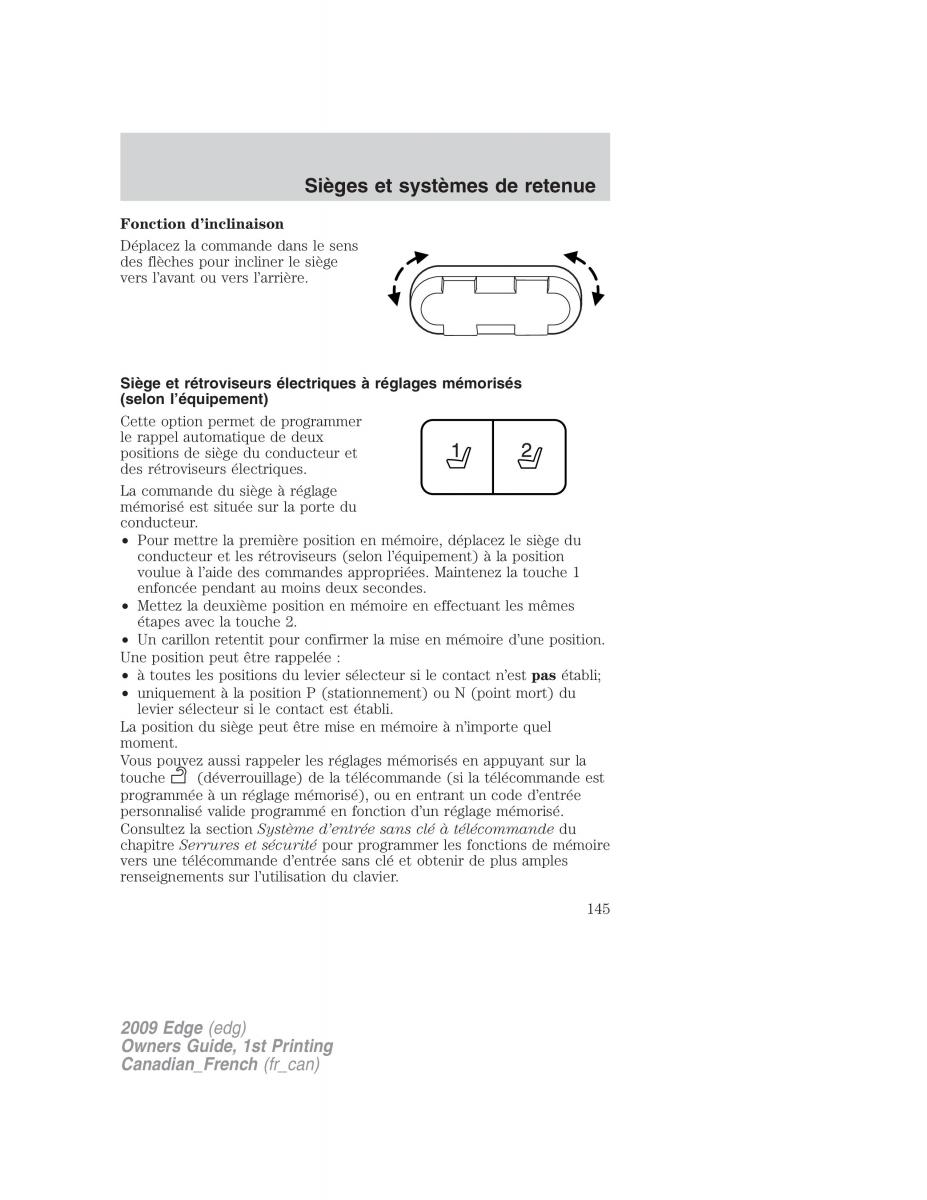 Forde Edge I manuel du proprietaire / page 145