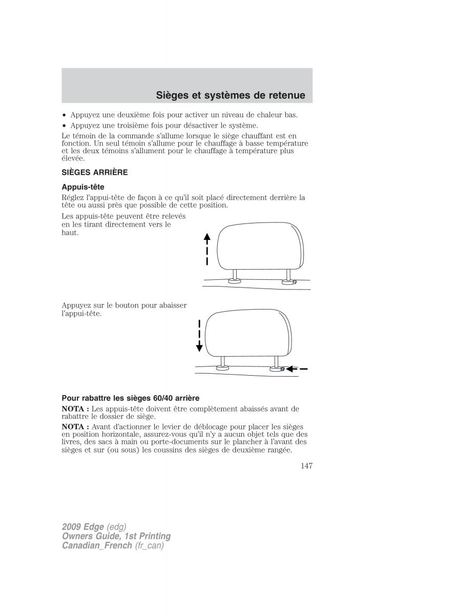 Forde Edge I manuel du proprietaire / page 147