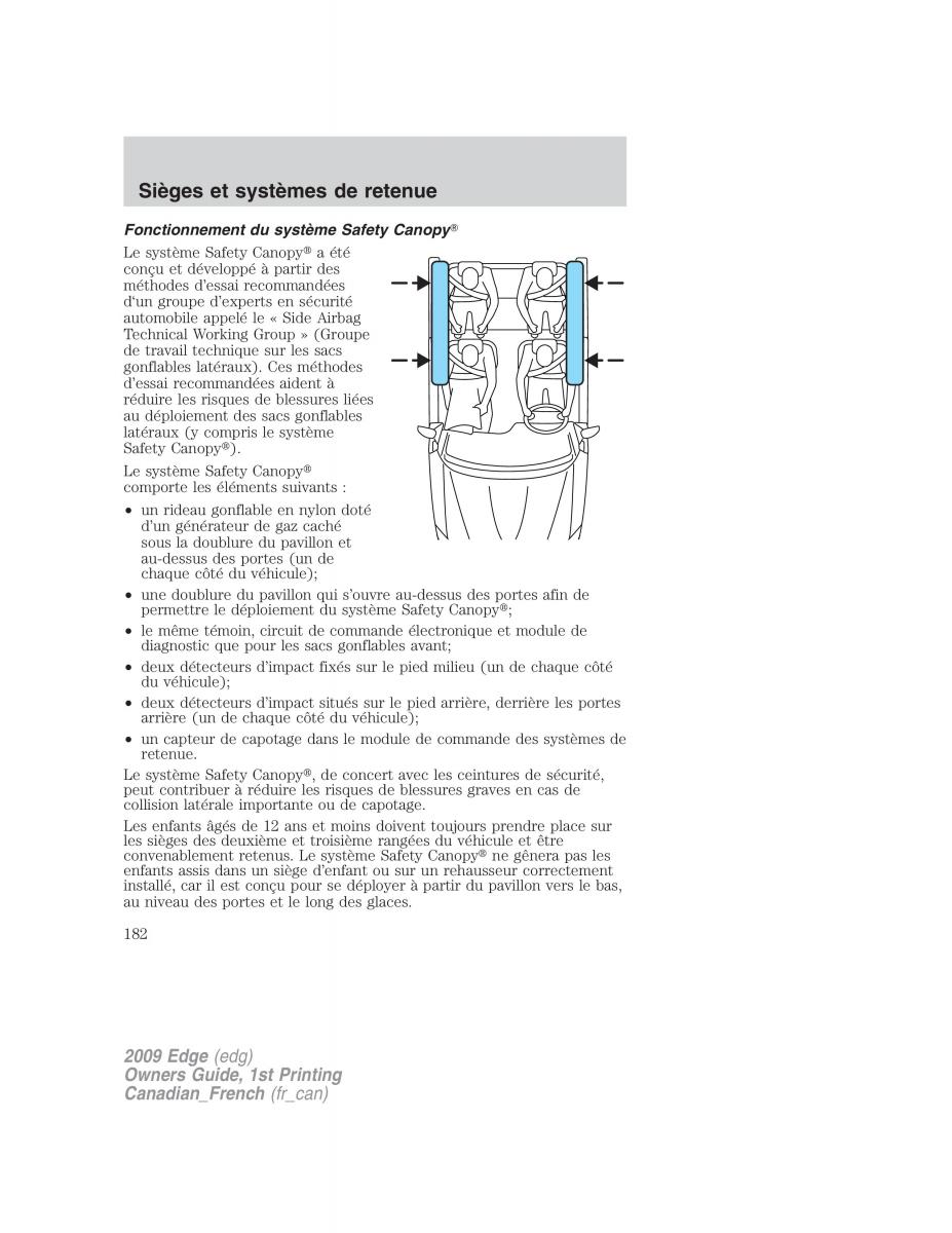 Forde Edge I manuel du proprietaire / page 182