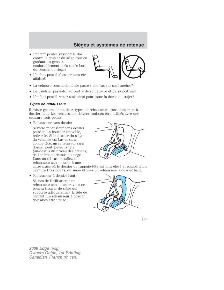 Forde Edge I manuel du proprietaire / page 199