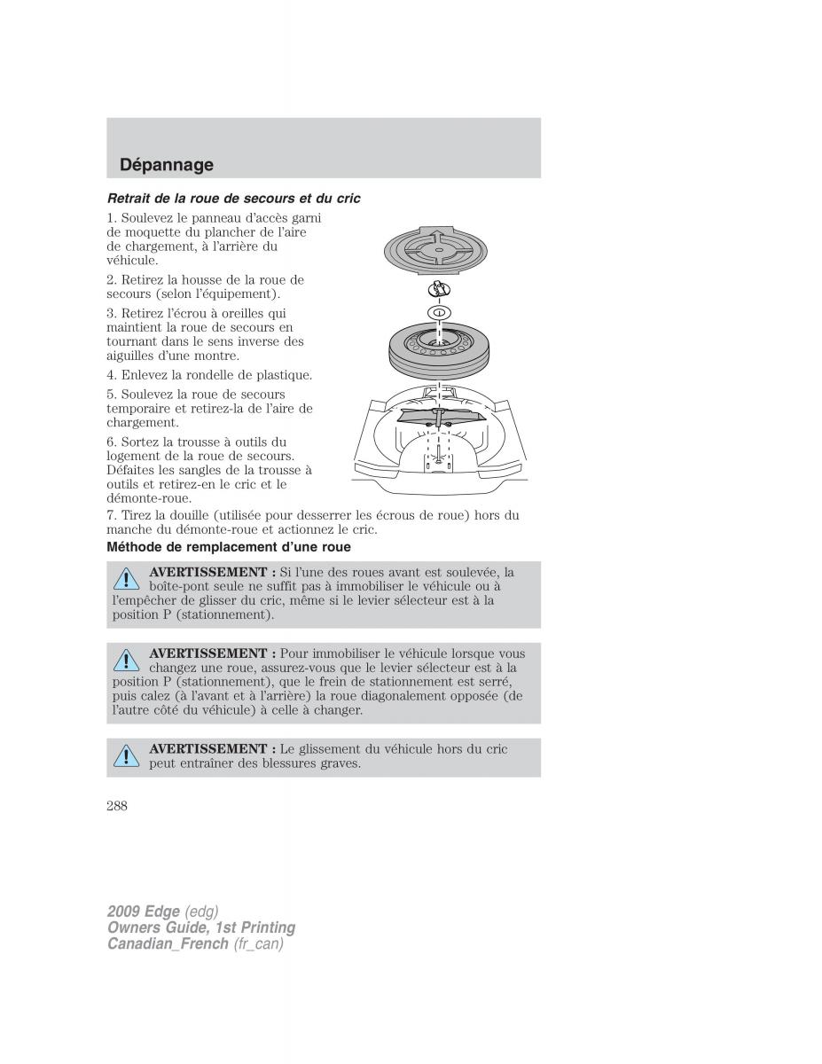 Forde Edge I manuel du proprietaire / page 288