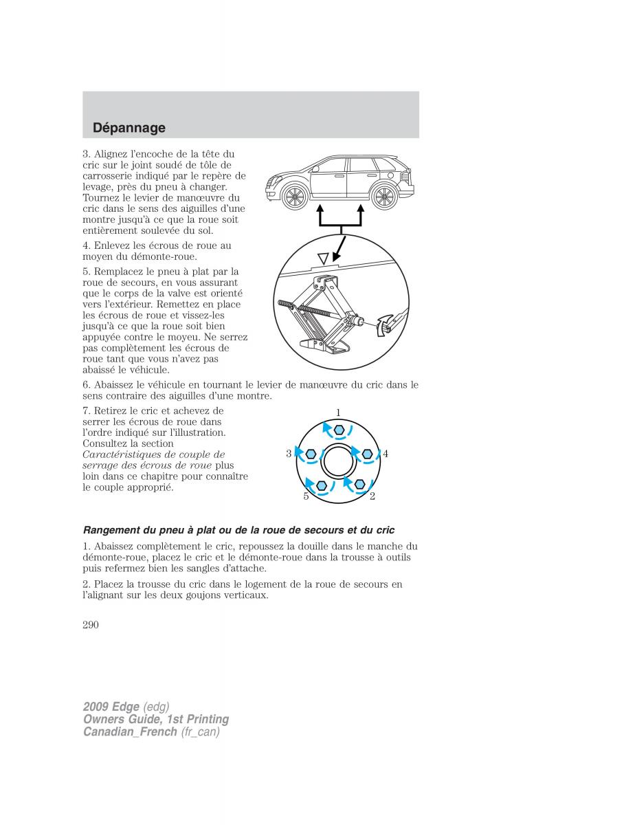 Forde Edge I manuel du proprietaire / page 290