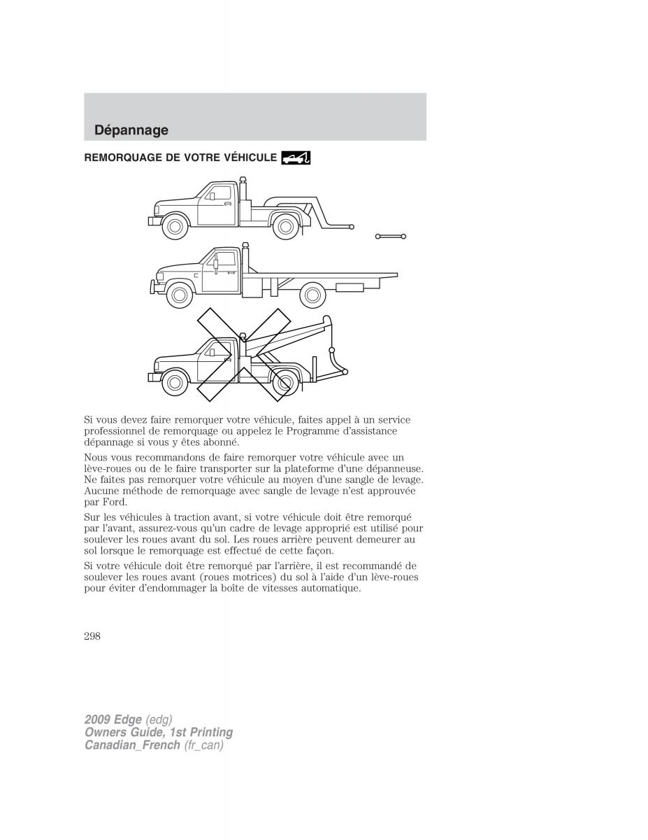 Forde Edge I manuel du proprietaire / page 298