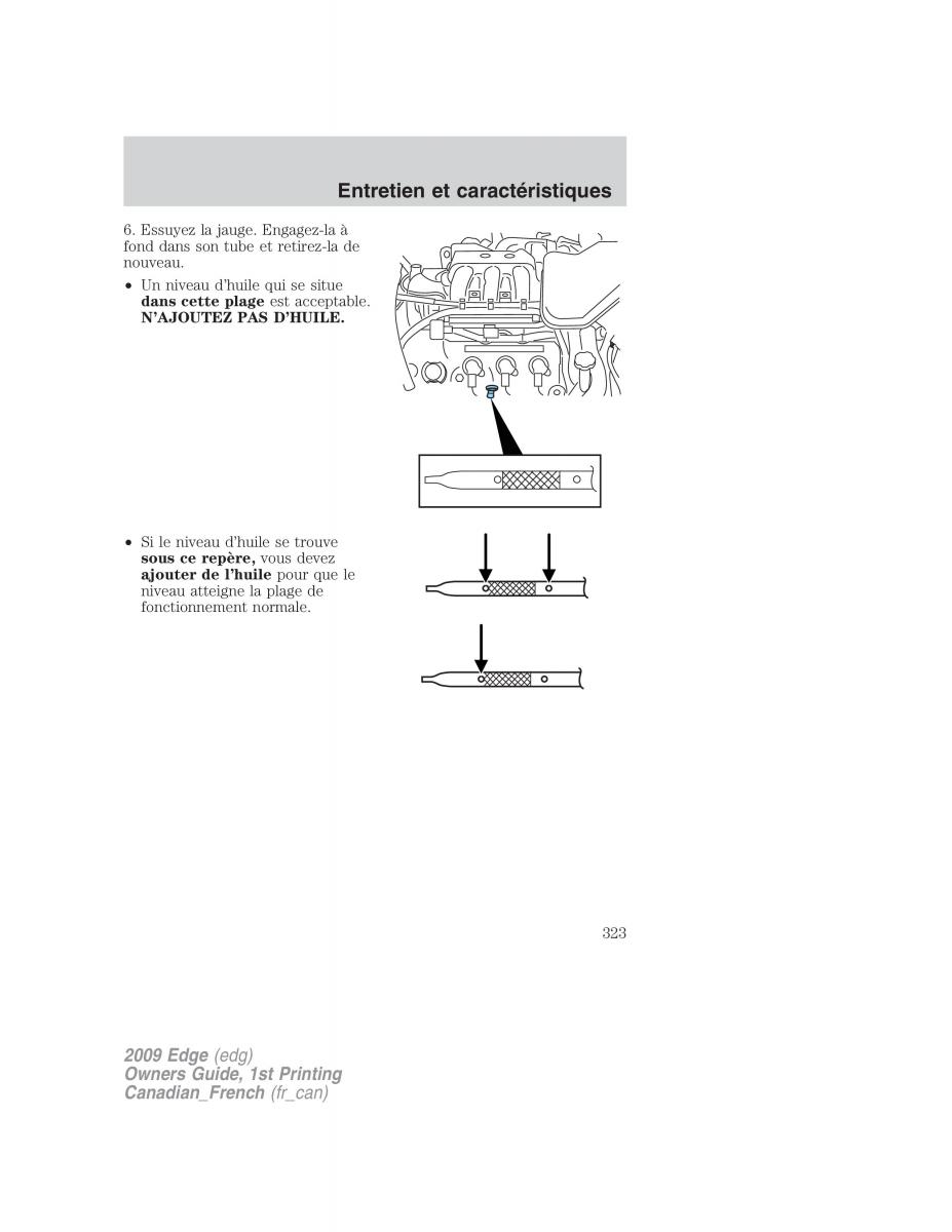 Forde Edge I manuel du proprietaire / page 323