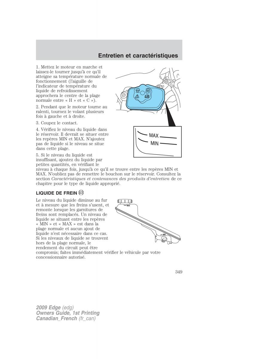 Forde Edge I manuel du proprietaire / page 349