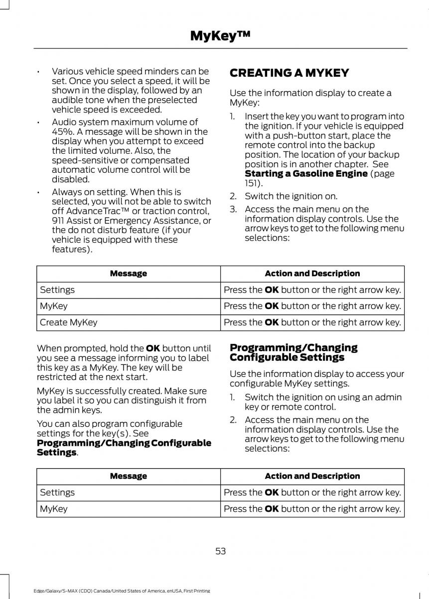 Forde Edge II owners manual / page 56