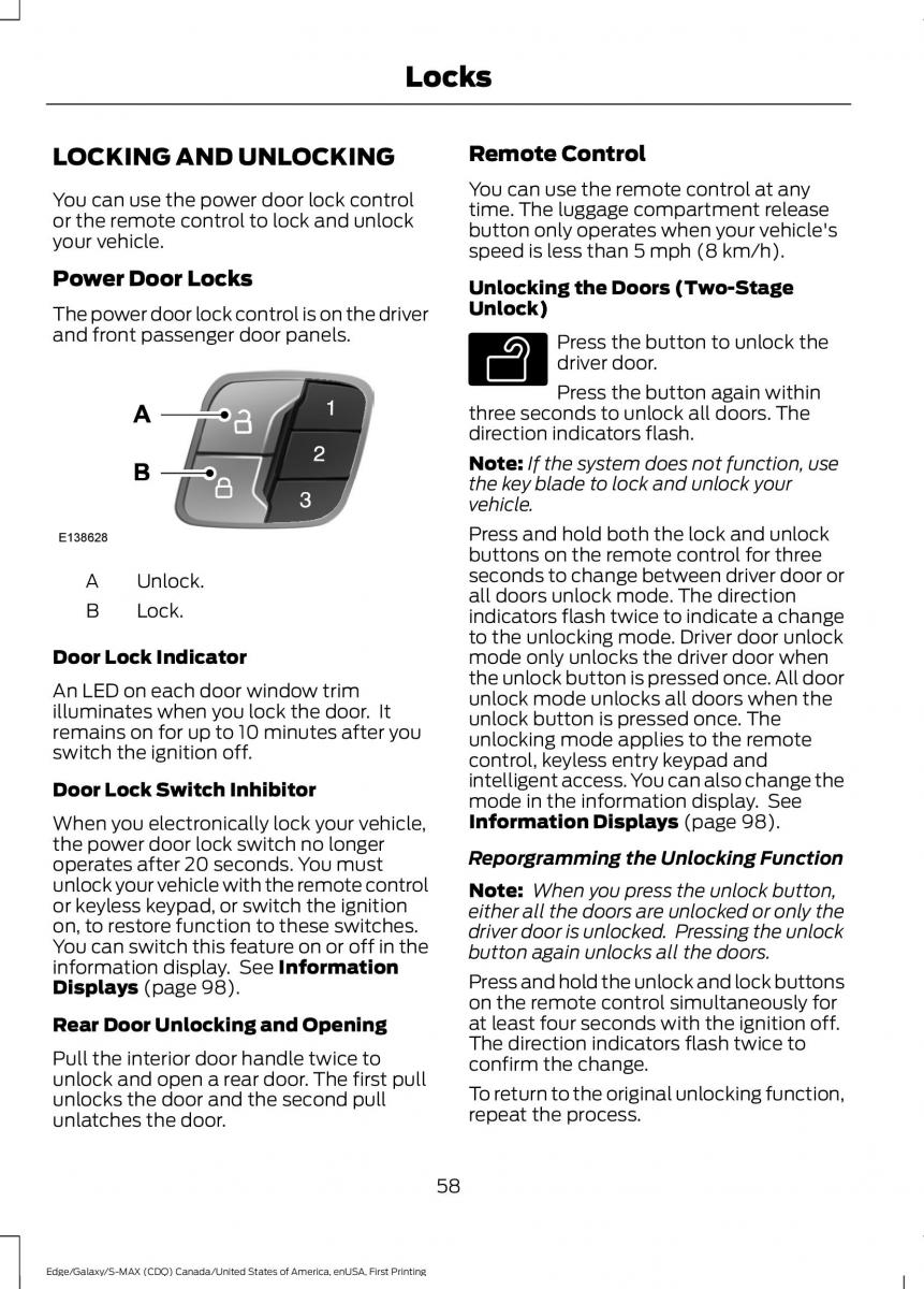 Forde Edge II owners manual / page 61