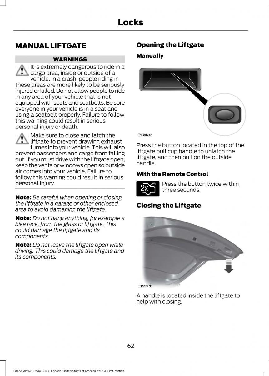 Forde Edge II owners manual / page 65