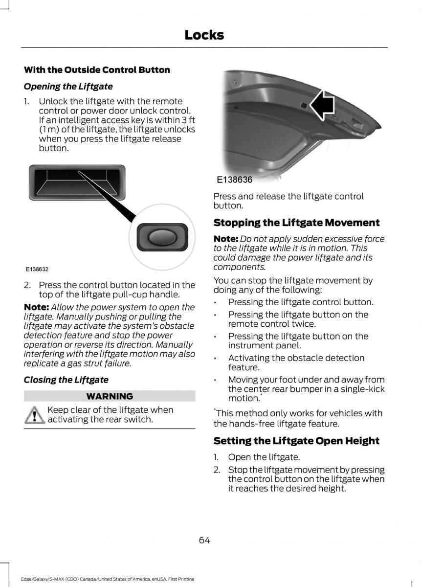 Forde Edge II owners manual / page 67