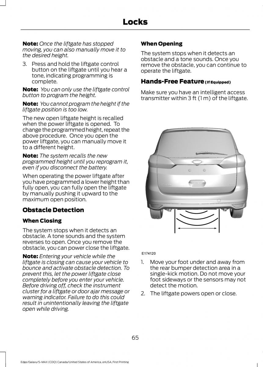 Forde Edge II owners manual / page 68