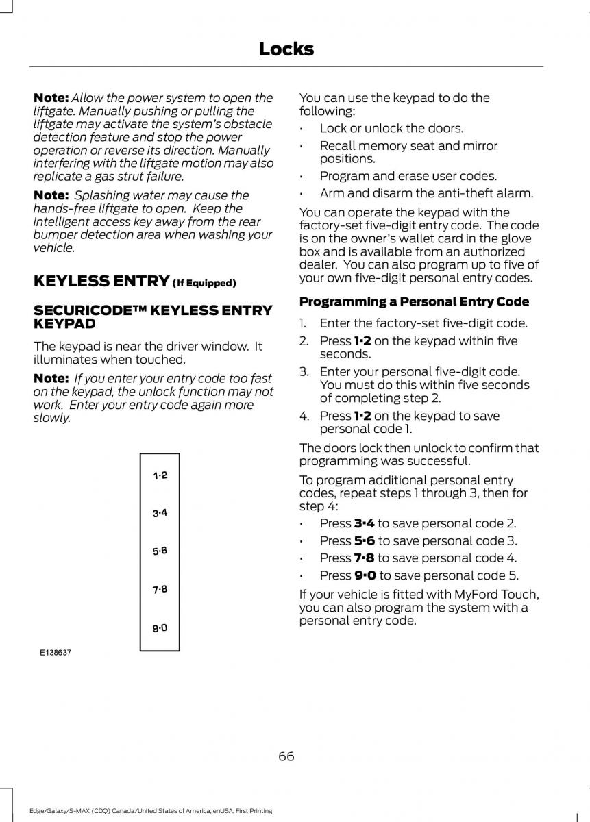 Forde Edge II owners manual / page 69