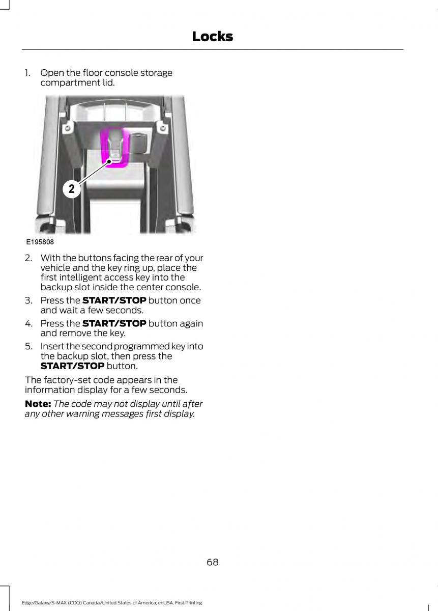 Forde Edge II owners manual / page 71