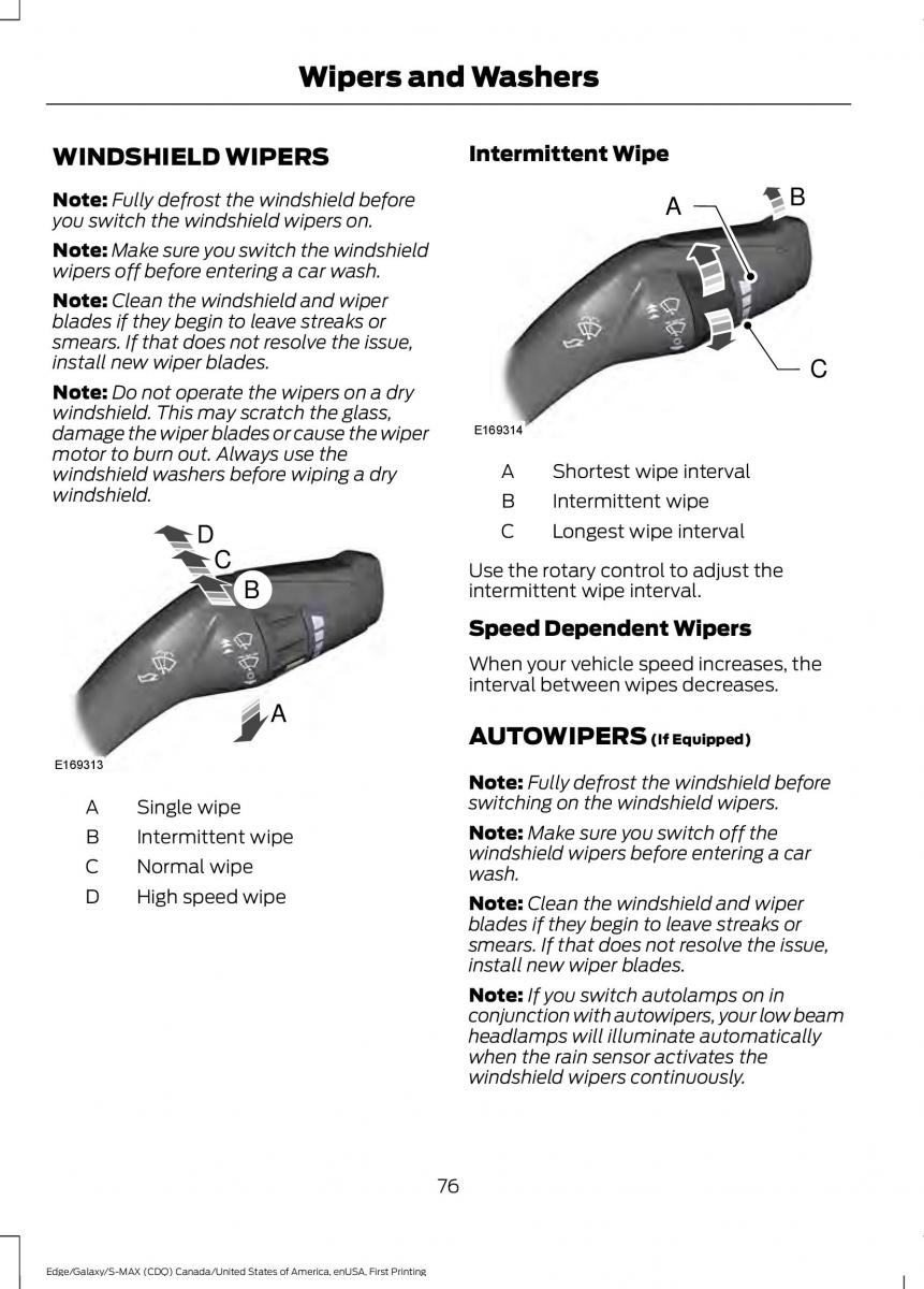 Forde Edge II owners manual / page 79