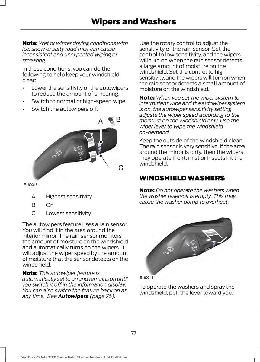 Forde Edge II owners manual / page 80