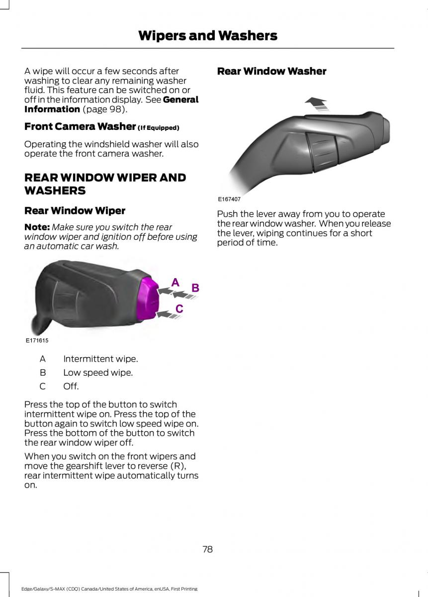 Forde Edge II owners manual / page 81