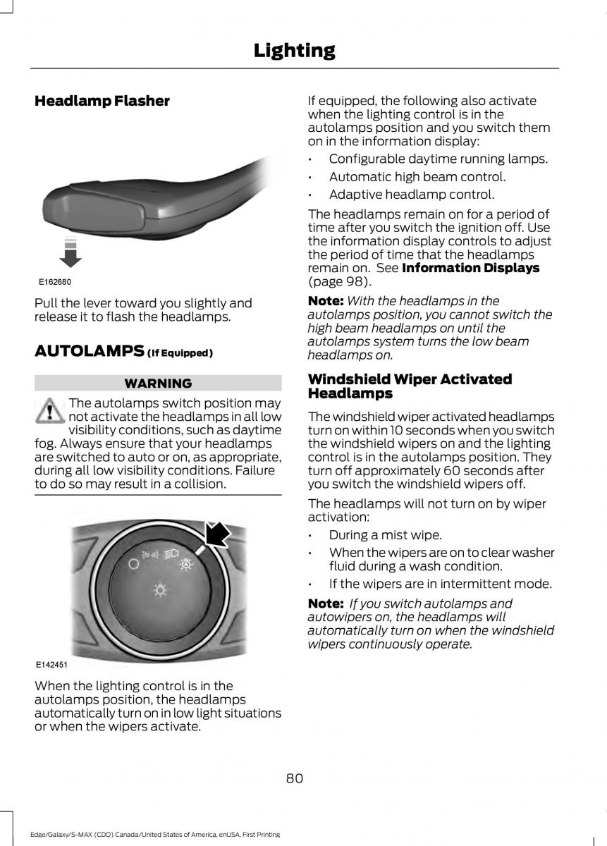 Forde Edge II owners manual / page 83