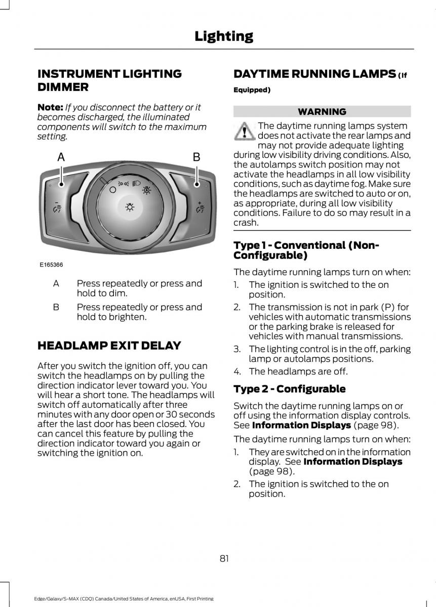 Forde Edge II owners manual / page 84