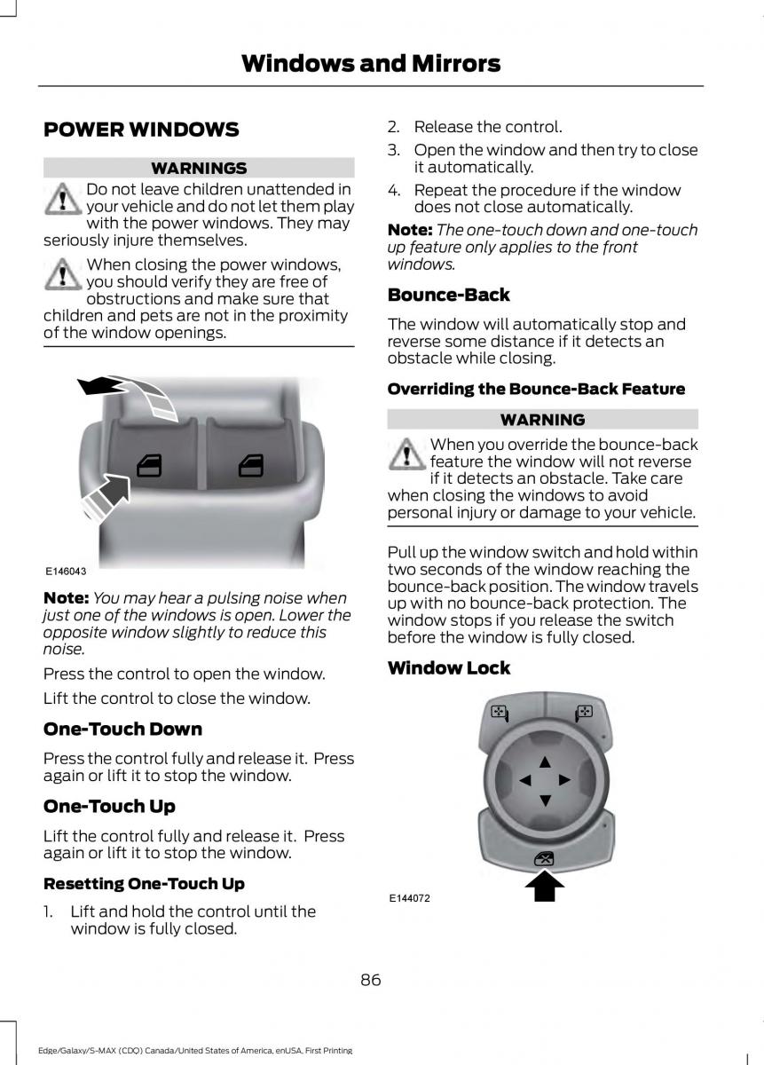 Forde Edge II owners manual / page 89