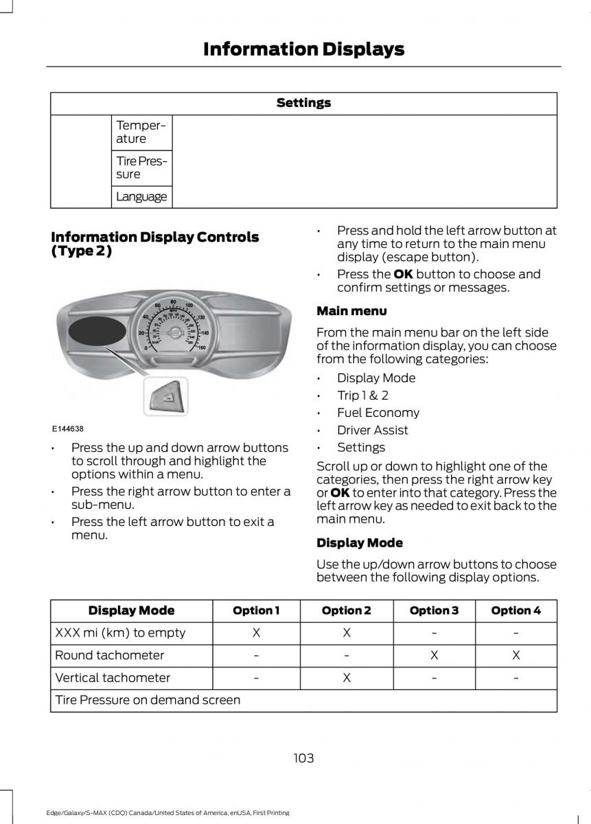 Forde Edge II owners manual / page 106