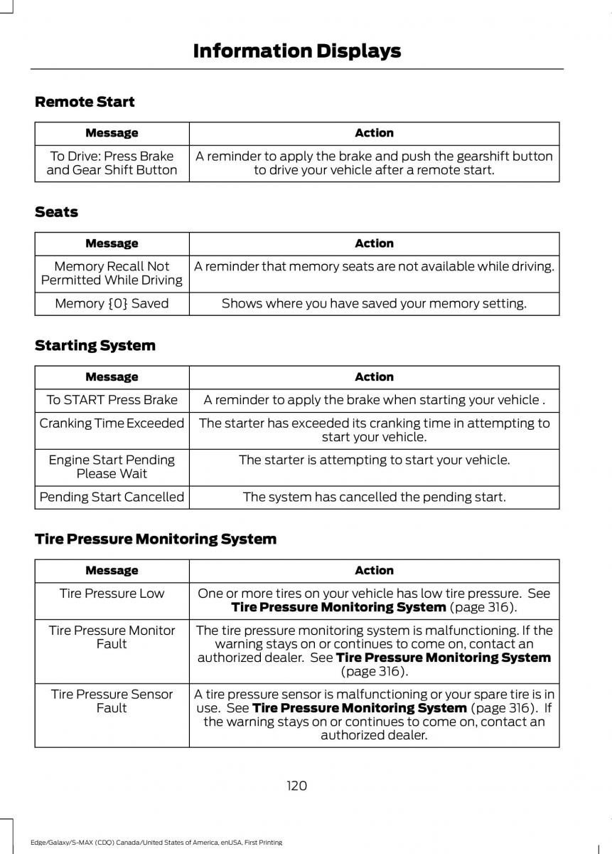 Forde Edge II owners manual / page 123