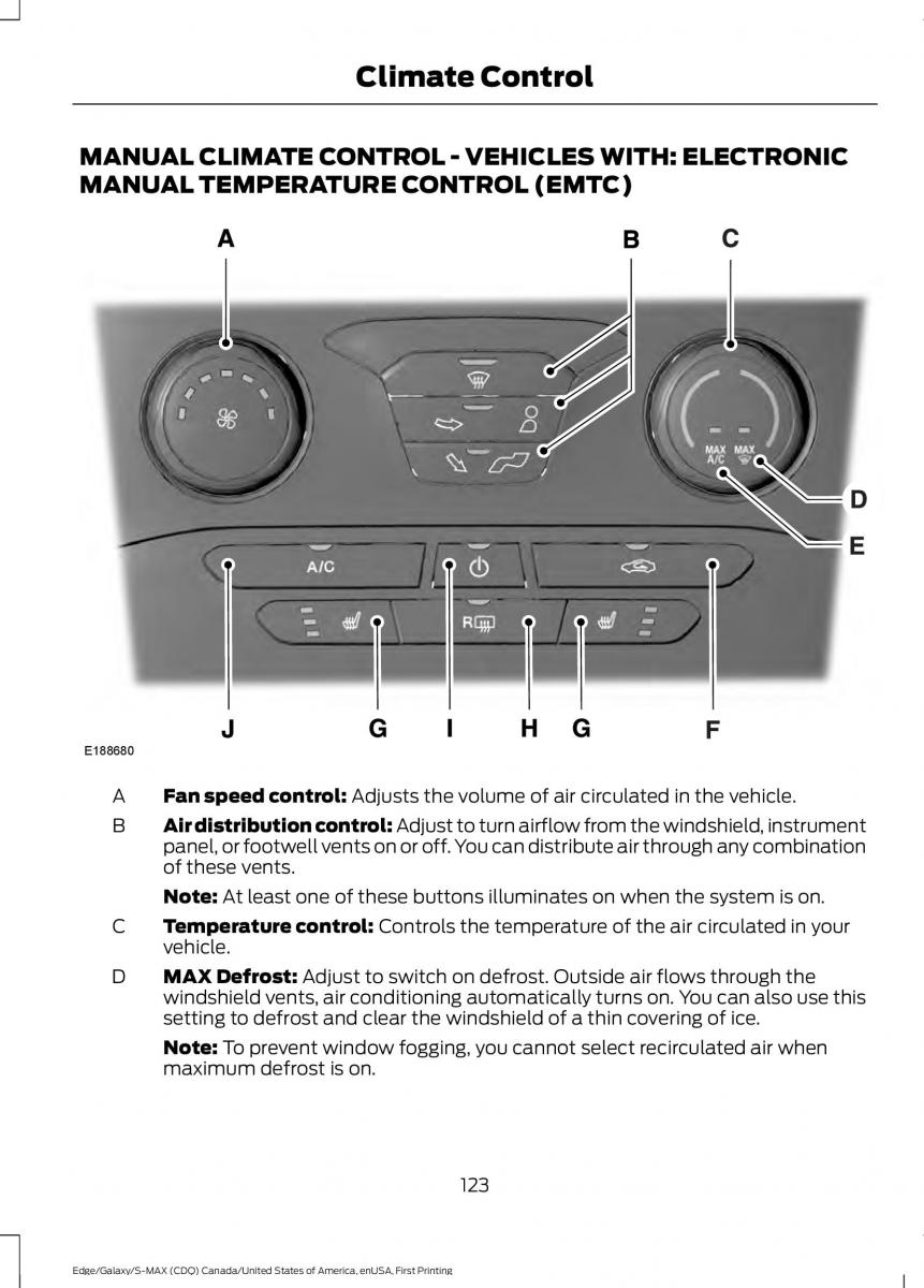 Forde Edge II owners manual / page 126