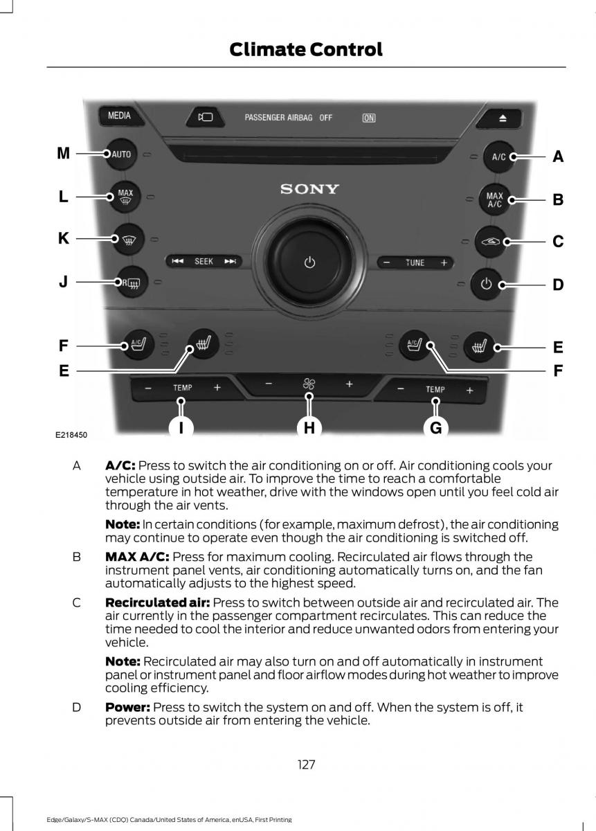 Forde Edge II owners manual / page 130