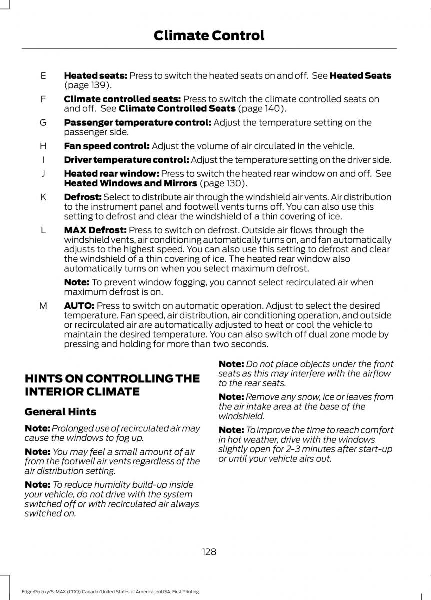 Forde Edge II owners manual / page 131