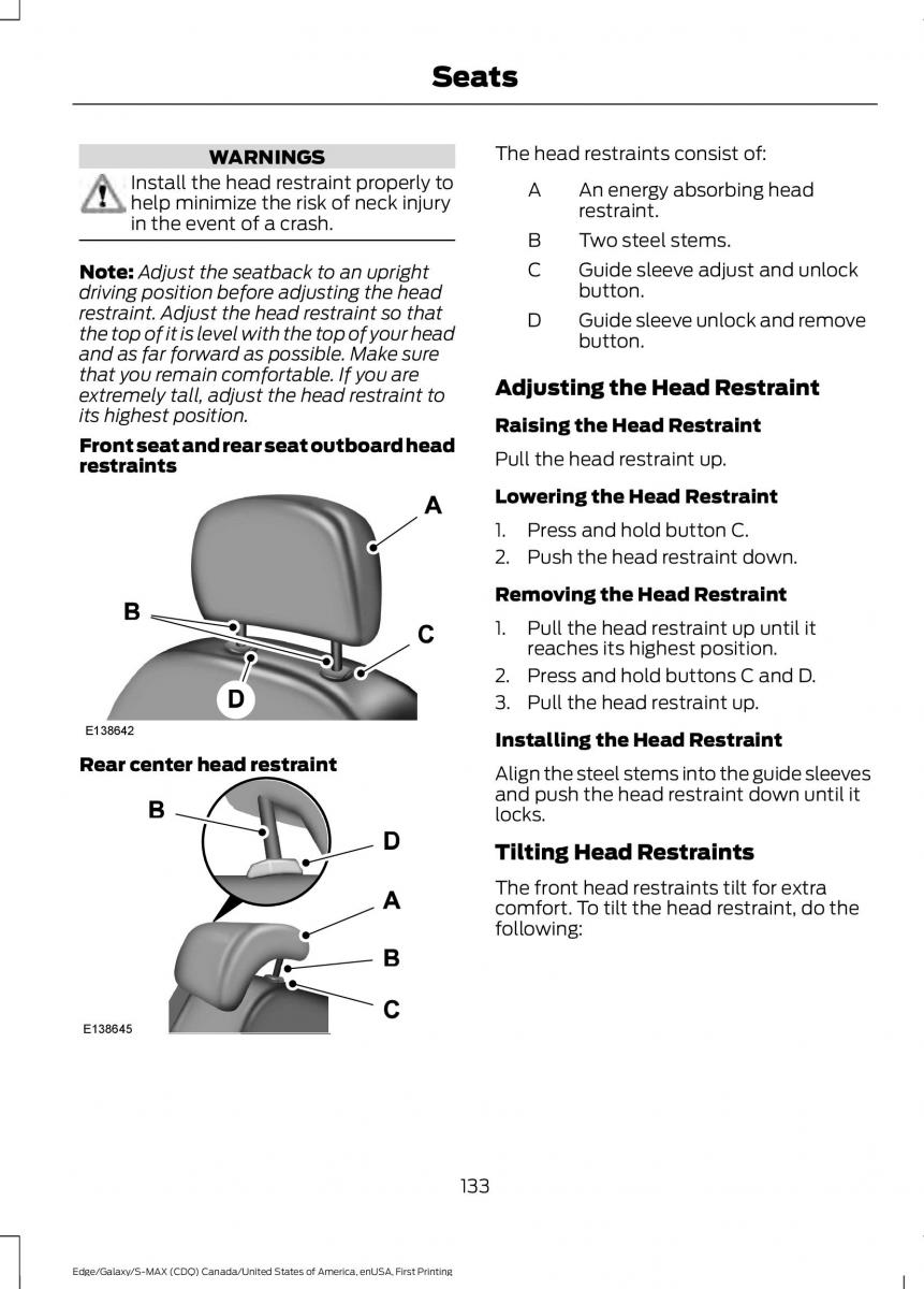 Forde Edge II owners manual / page 136