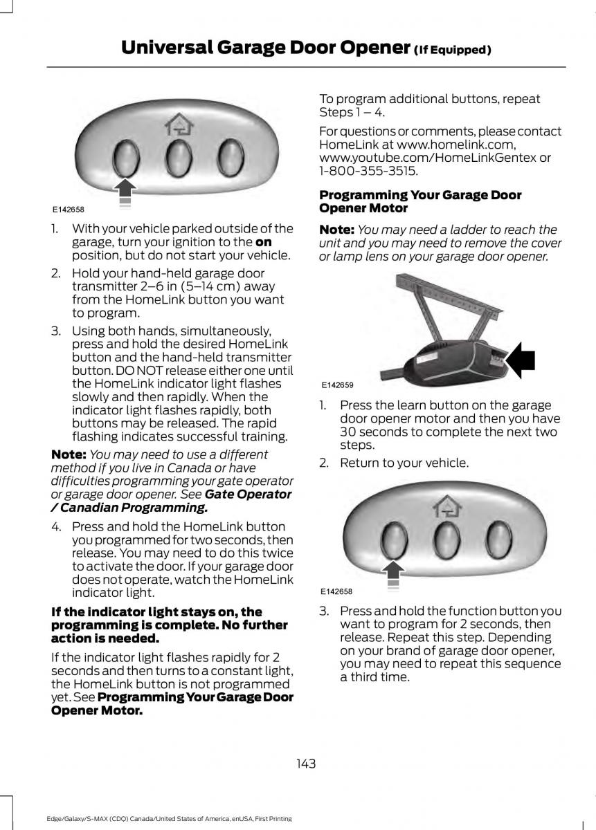 Forde Edge II owners manual / page 146