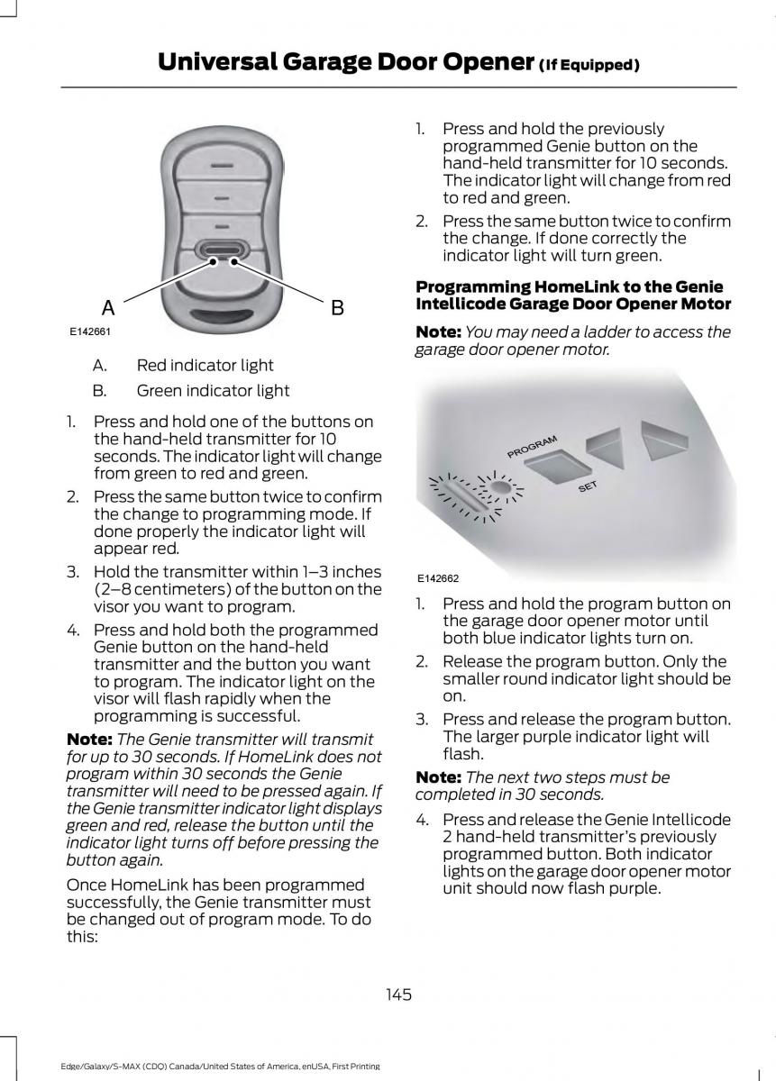 Forde Edge II owners manual / page 148